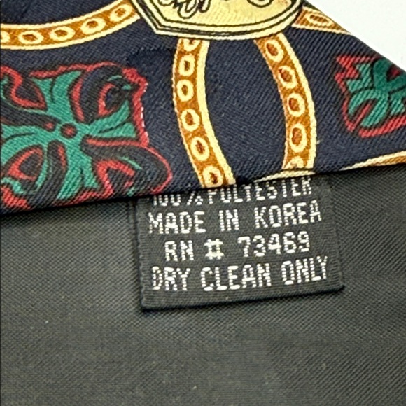 Looney Tunes Mania Vintage Blue Gold Chain1995 Novelty Neck Tie - Picture 3 of 5